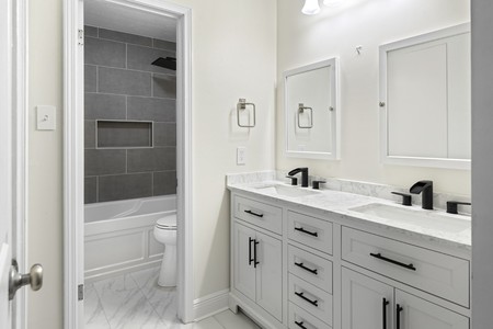Bathroom Renovation & Baseboard Upgrade in Kenner, LA