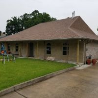 Brick Columns Replaced with 8x8 Cypress