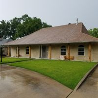 Brick Columns Replaced with 8x8 Cypress