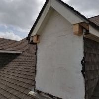 soffit and fascia / dormer repair / paint