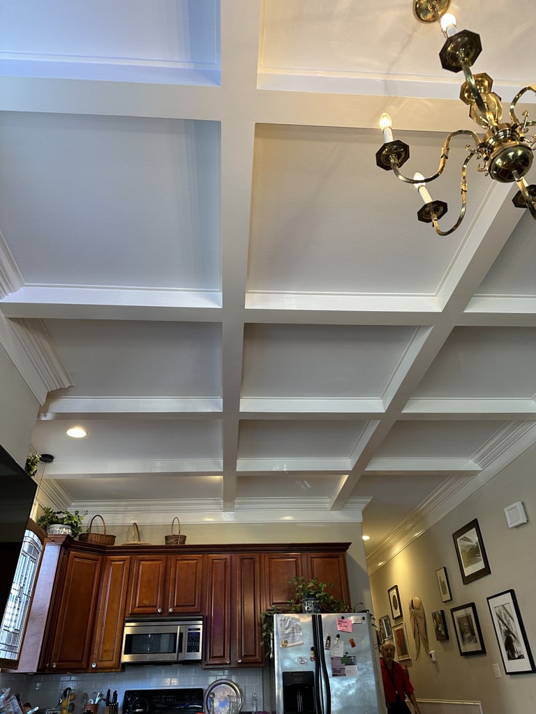 Custom Coffered Ceilings in Uptown New Orleans, Louisiana